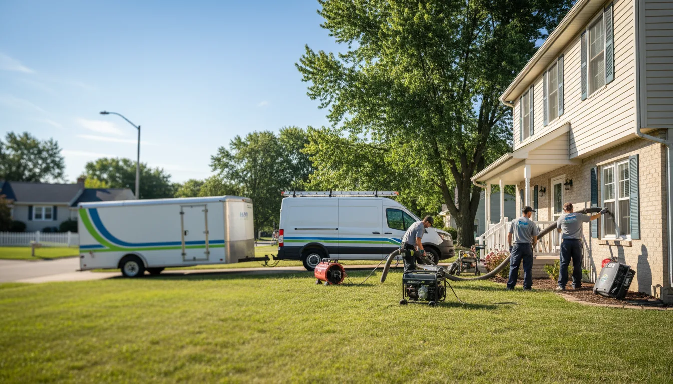 Flooded Basement Restoration And Cleanup With Repair in Melbourne, IA near me
